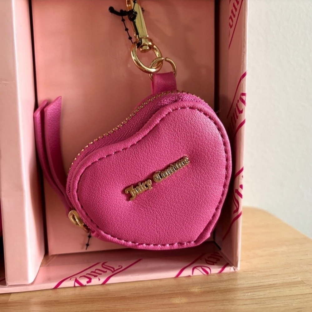 💕▪️Juicy Couture▪️ Shoulder Bag 2 Piece Set Juicy Pink Christmas Gift Set - Picture 3 of 13